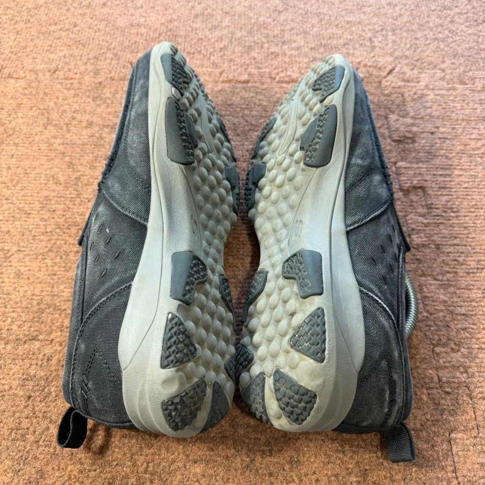 Skechers Classic Fit Air-Cooled Memory Foam Black Canvas‎ Slip On Shoes Mens 11